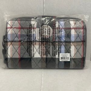 Vera Bradley RFID turnlock wallet perfectly plaid